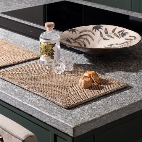 Calamus Raw - 2 Rattan Rectangular Placemats